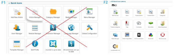 K2 Quick Icons Categories