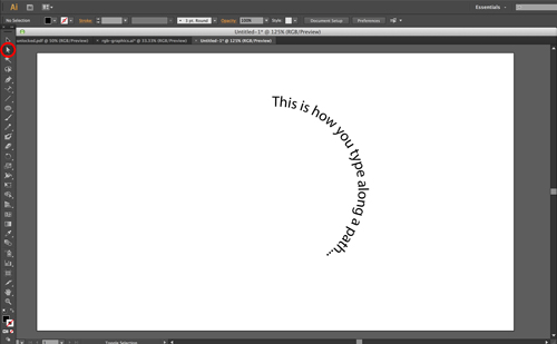 illustrator text to path