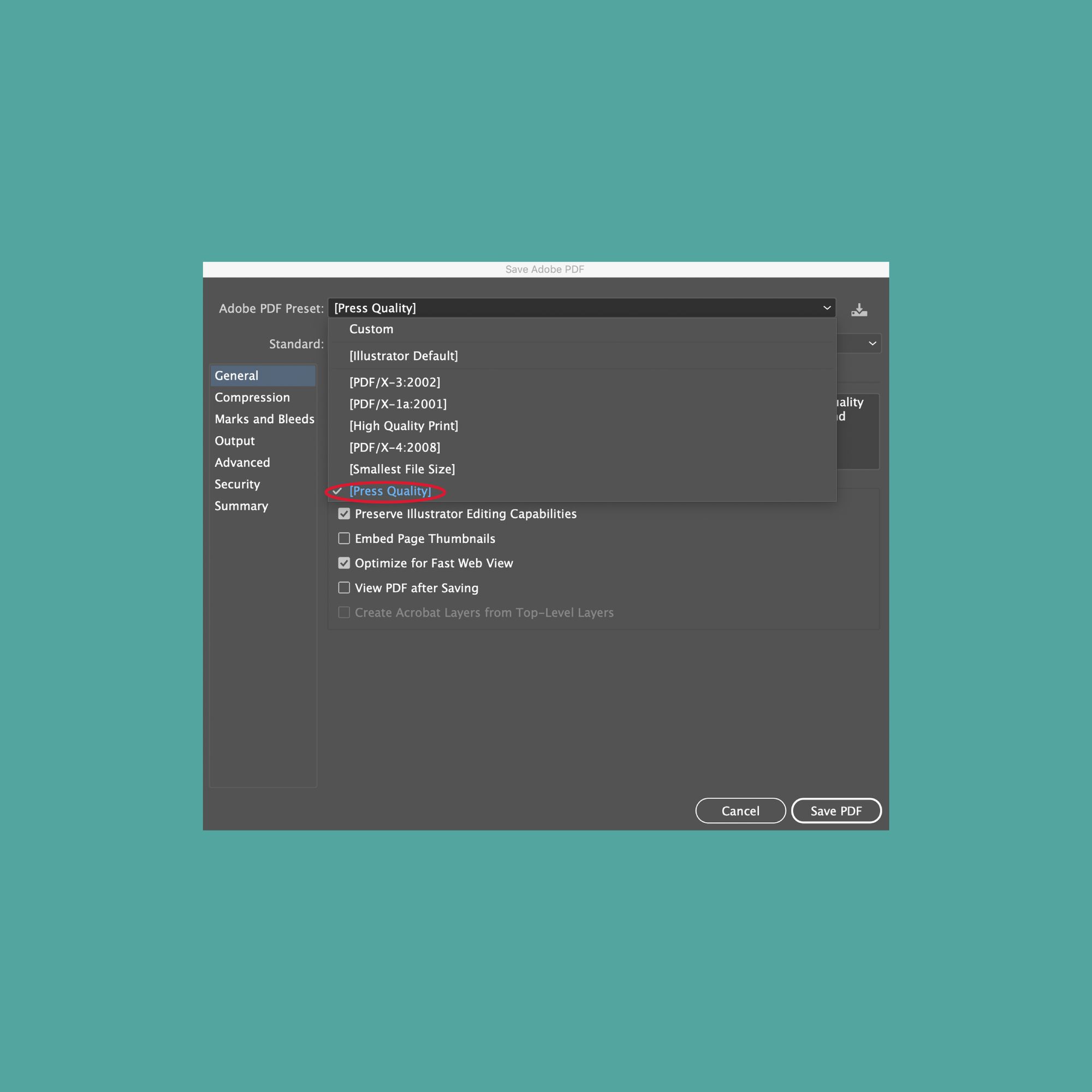 how to reduce pdf file size in illustrator