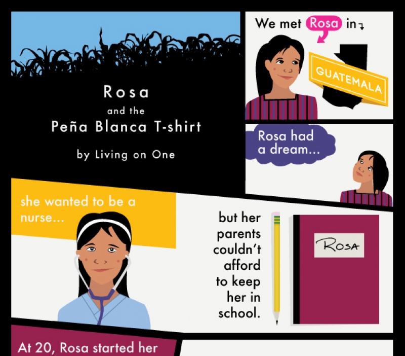 Living On One – Rosa Comic and Infographic