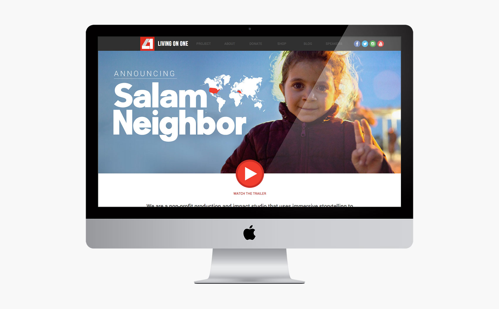 Living On One Landing Page
