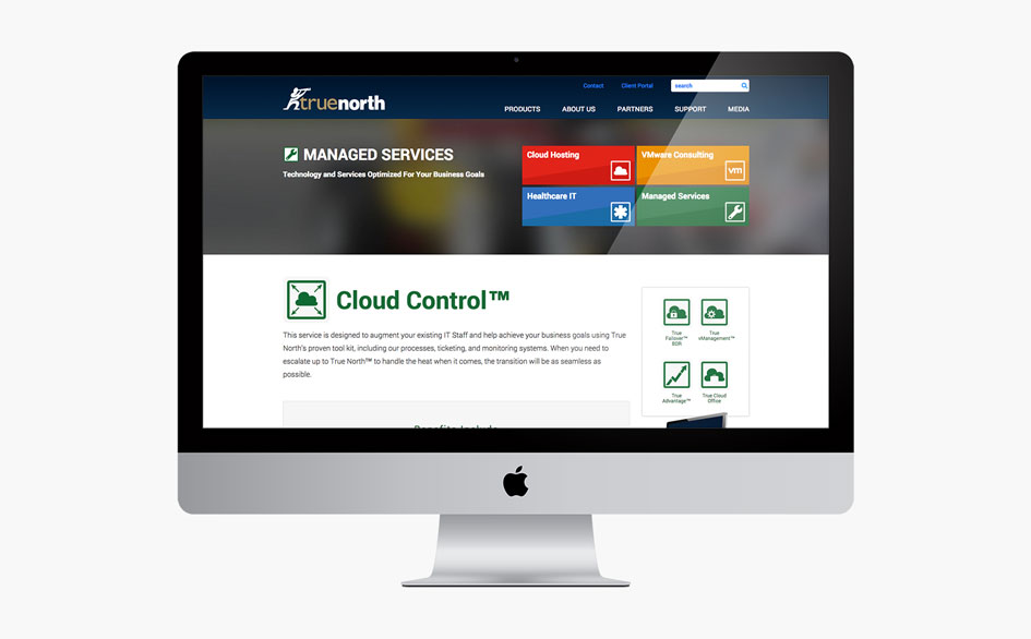 True North Cloud Control Page