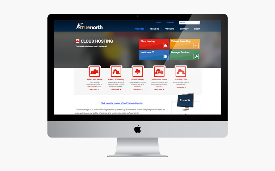 True North Cloud Hosting Listing Page