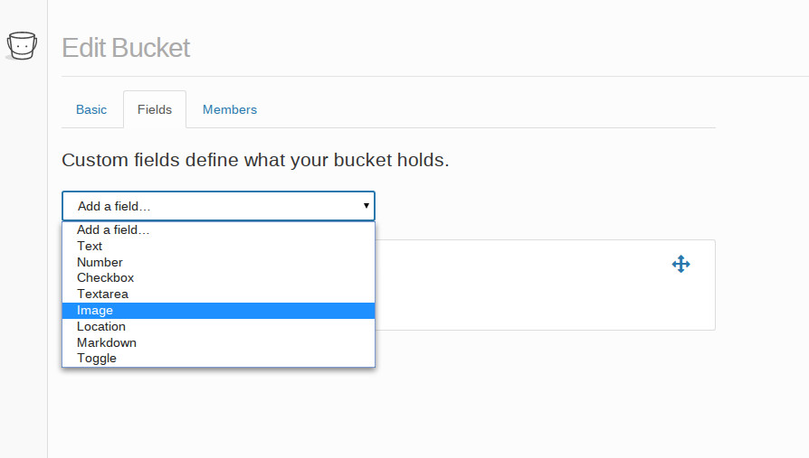 Buckets Custom Fields
