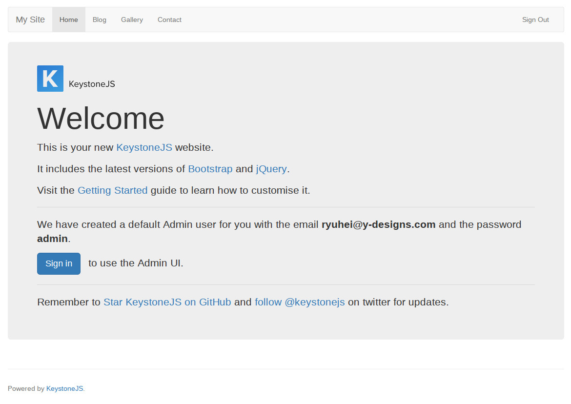 Keystone Frontend - Node CMS comparison