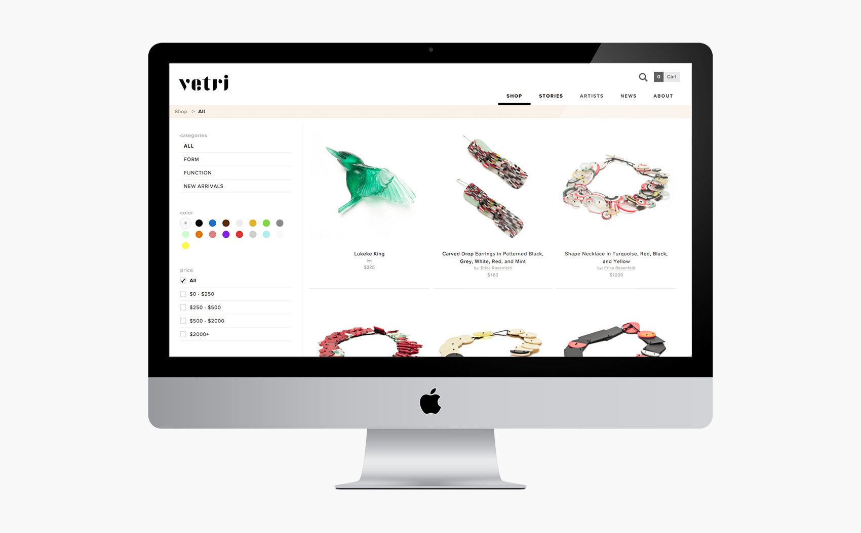 Vetri Shop Listing