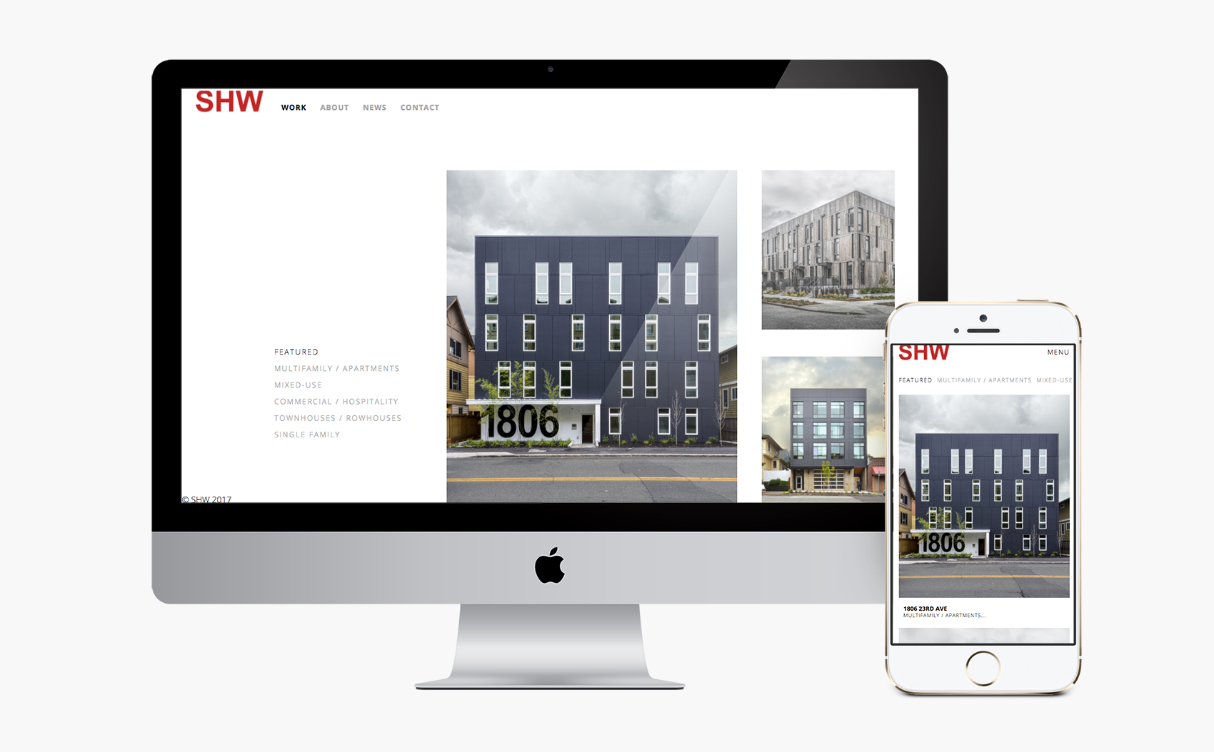 SHW Work listing page